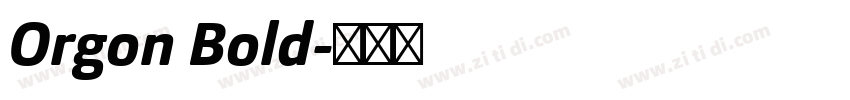 Orgon Bold字体转换